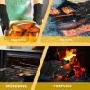 BBQ Gloves, 1472¬∞F Heat Resistant Fireproof Mitts, Silicone Non-Slip Washable Oven Kitchen Gloves for Barbecue, Grilling, Cooking, Baking, Camping, S